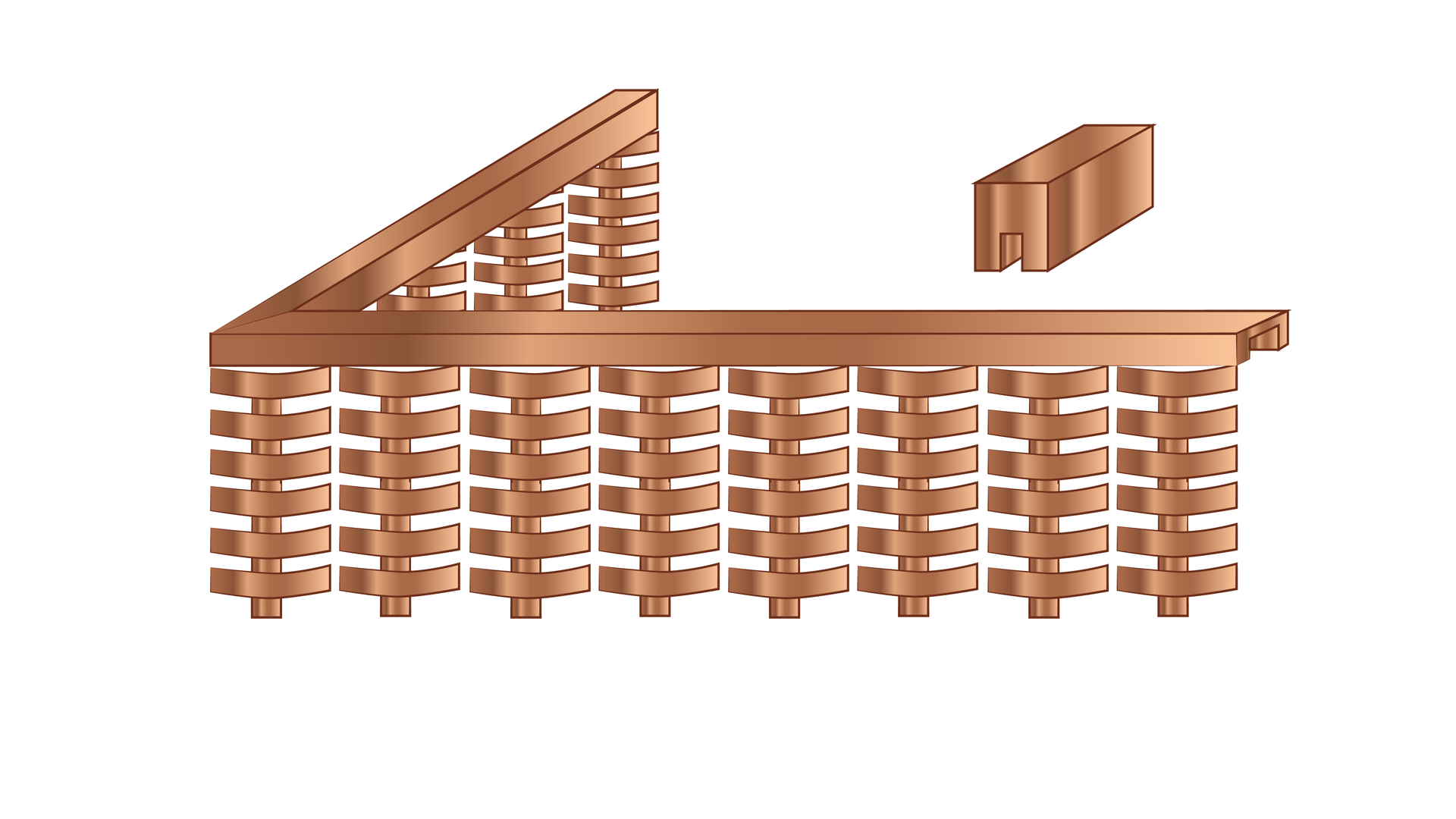 Grafika przedstawia obręb listwowy. Opis obrębu znajduje się w treści powyżej.
