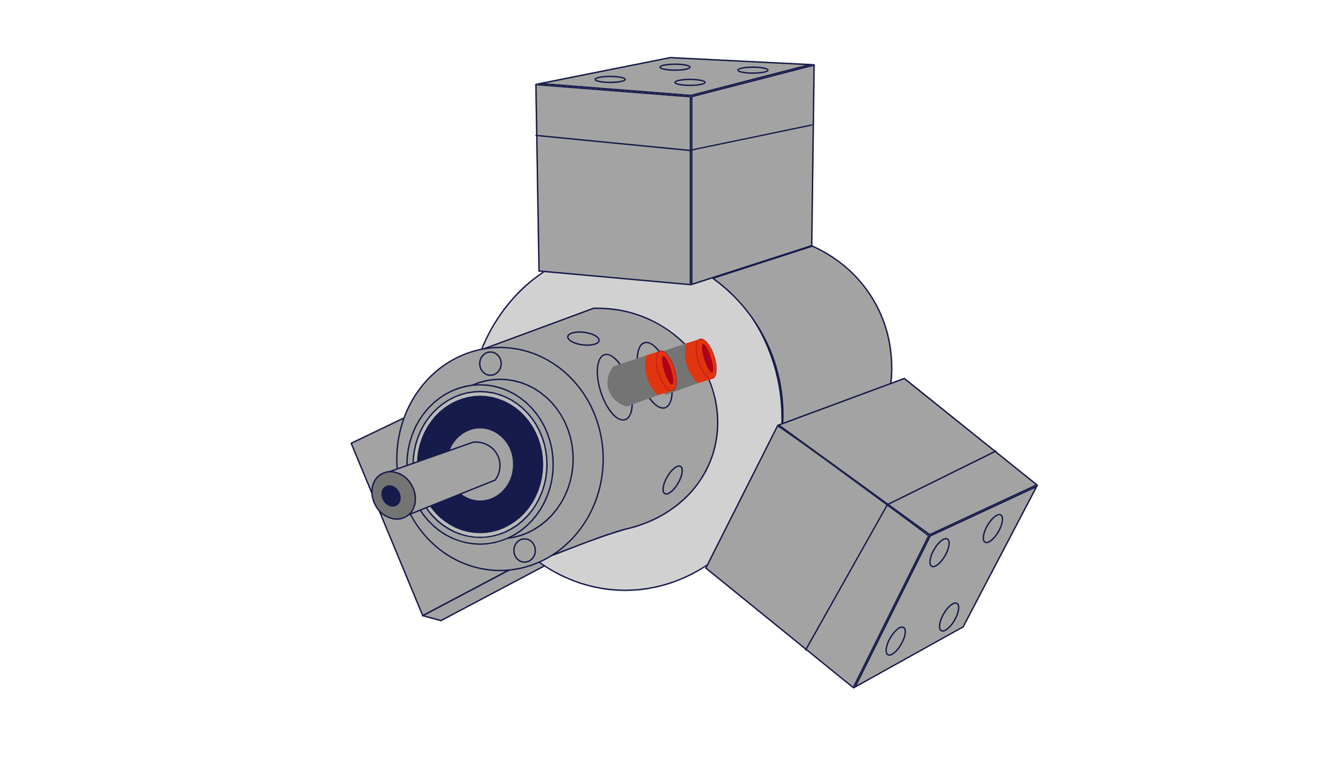 Wielotłoczkowy silnik promieniowy z tłokami niewirującymi