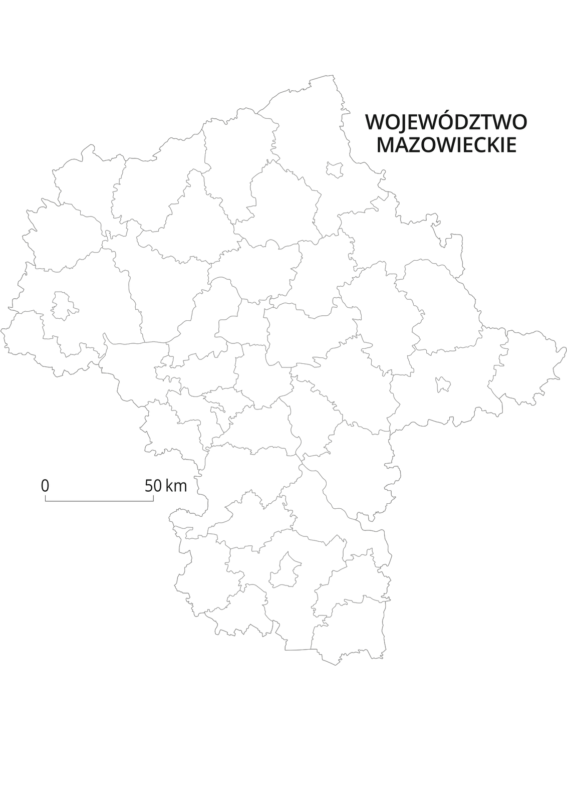 Mapy konturowe województw