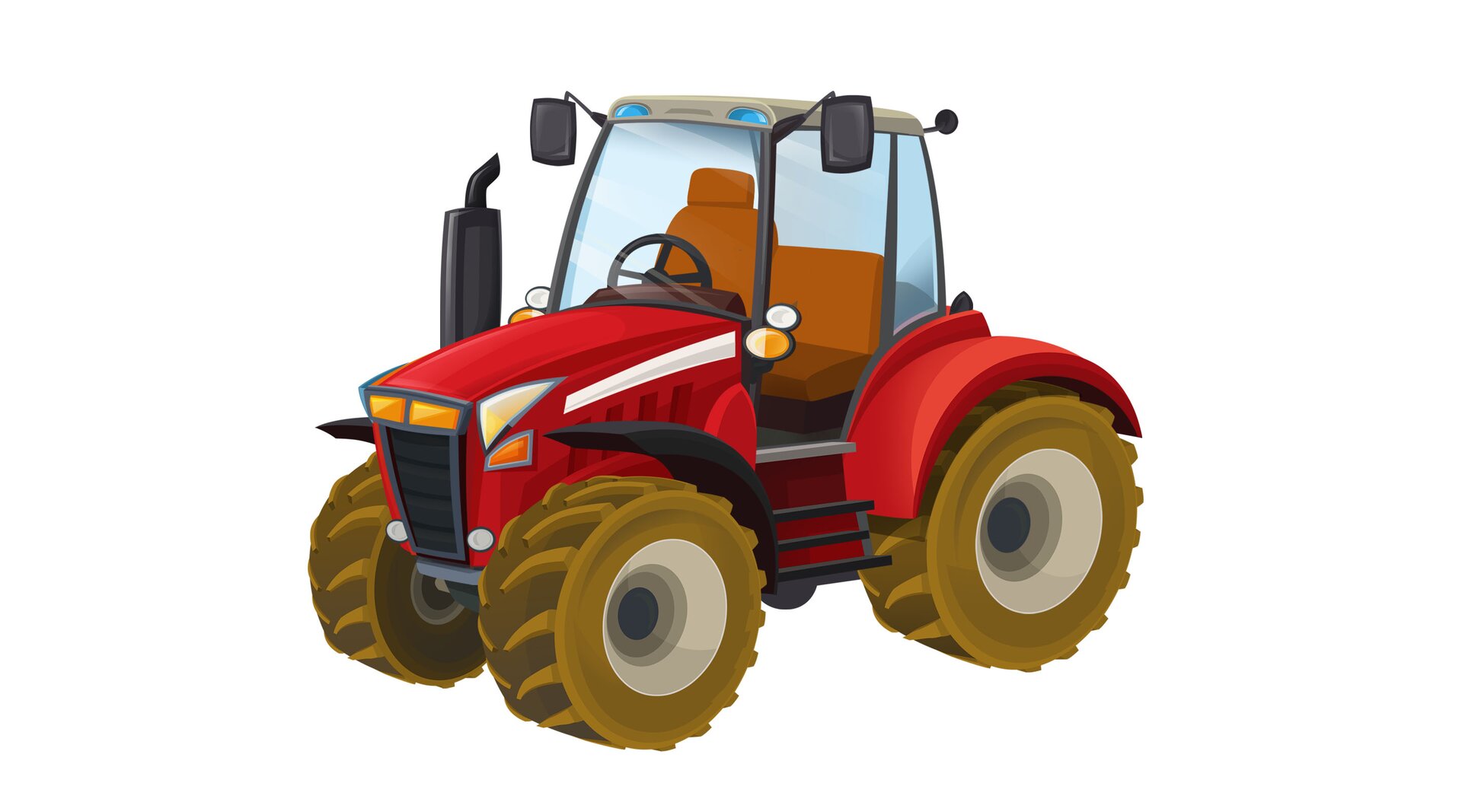 Ilustracja przedstawia traktor 