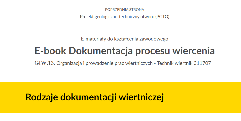 Przykładowy widok przycisku przenoszącego do poprzedniej strony