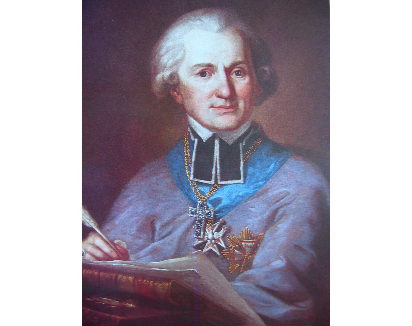 Obraz przedstawiający portret Adama Naruszewicza.