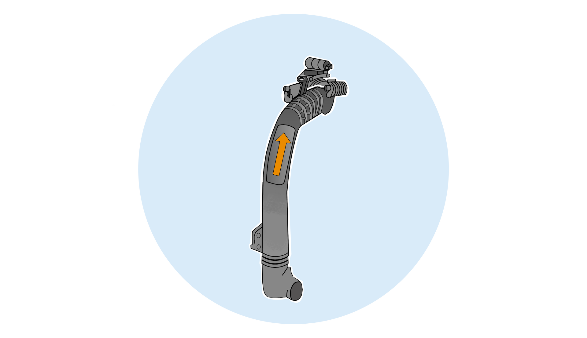 Przewód dolotowy powietrza do kolektora dolotowego powietrza