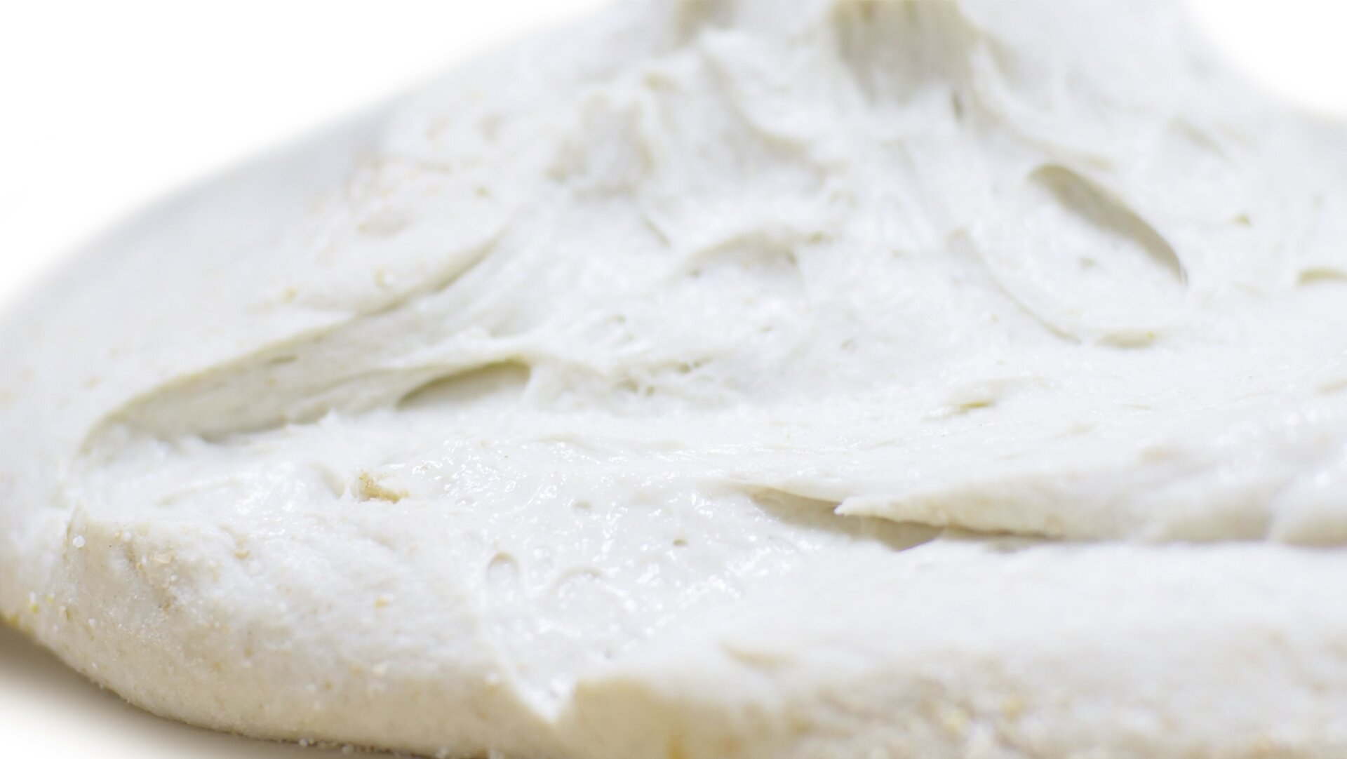 Surowy kęs ciasta chleba żytniego