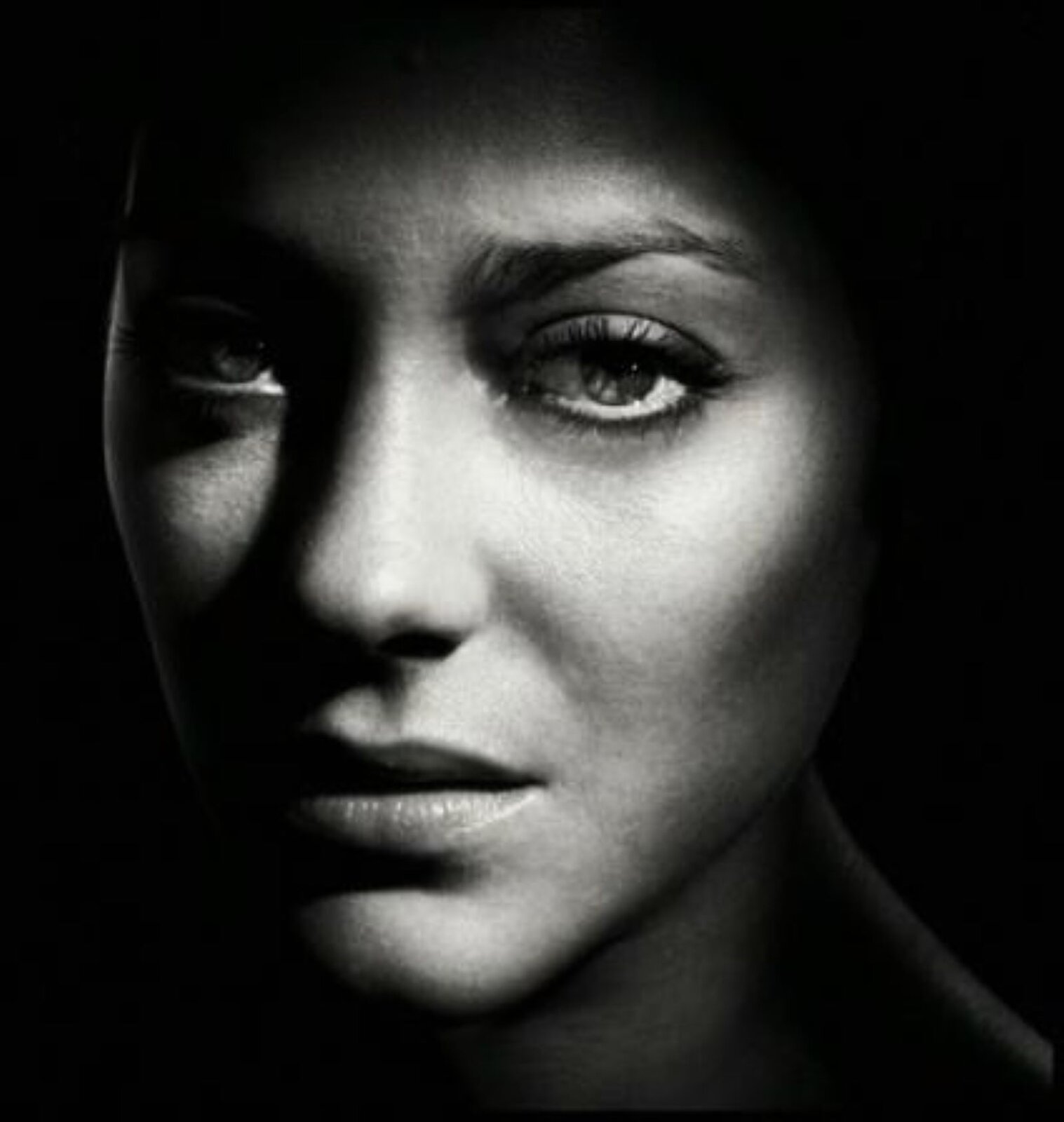 Ilustracja jest przykładem fotografii portretowej w mistrzowskim wykonaniu Anie Leibowitz  i przedstawia znaną francuską aktorkę -Marion Cotillard.dzięki zbliżeniu twarzy udało się uchwycić smutek, ból, bezradność.