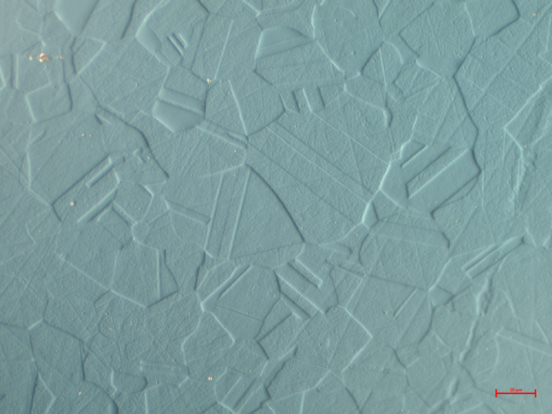 Mikrostruktura austenityczna
Powiększenie 100x