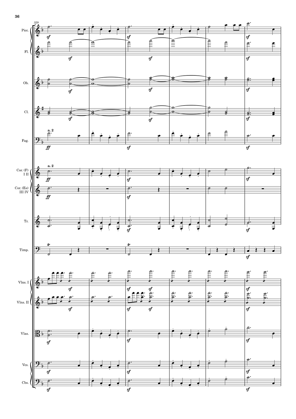 Ilustracja przedstawia stronę partytury utworu.