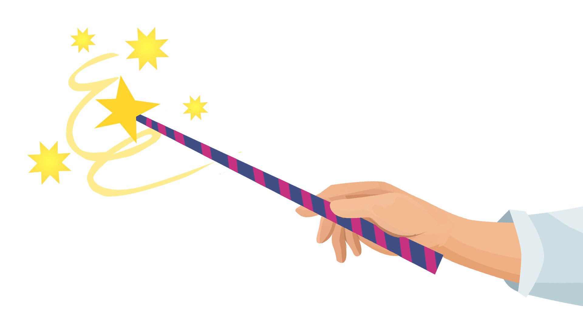 Na ilustracji znajduje się czarująca różdkża