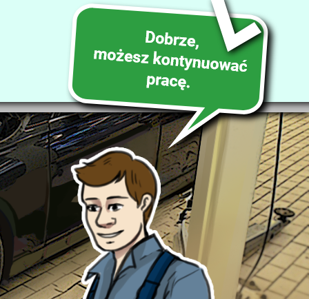 Przykład komunikatu o poprawnej odpowiedzi