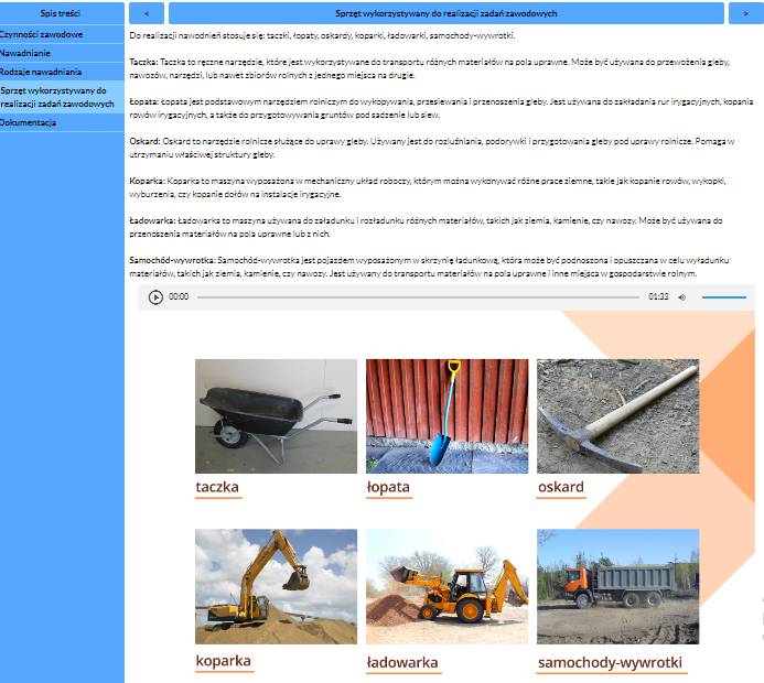 Przykładowy widok rozdziału w atlasie