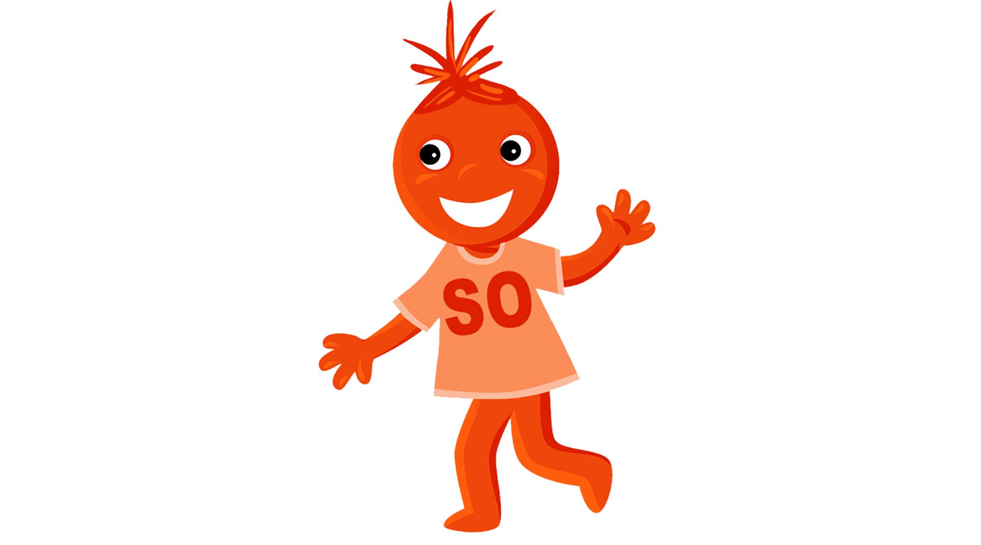 Na ilustracji znajduje się ludzik w koszulce z napisem SA.