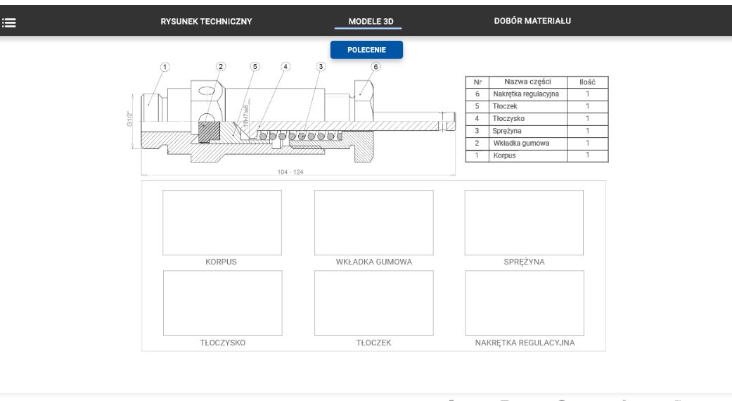 Widok przejścia do kolejnego modułu