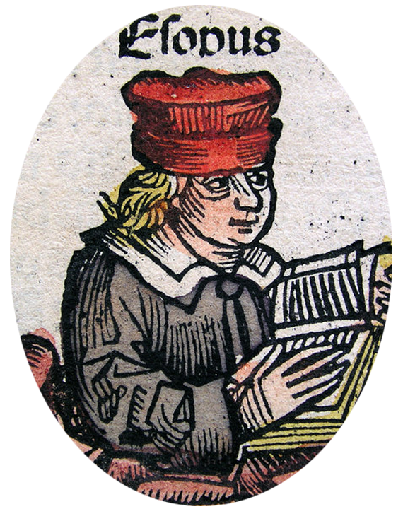 Ezop, [w:] Kronika norymberska Ezop, [w:] Kronika norymberska Źródło: 1493, domena publiczna.