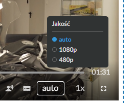 Ikona zmiany jakości filmu