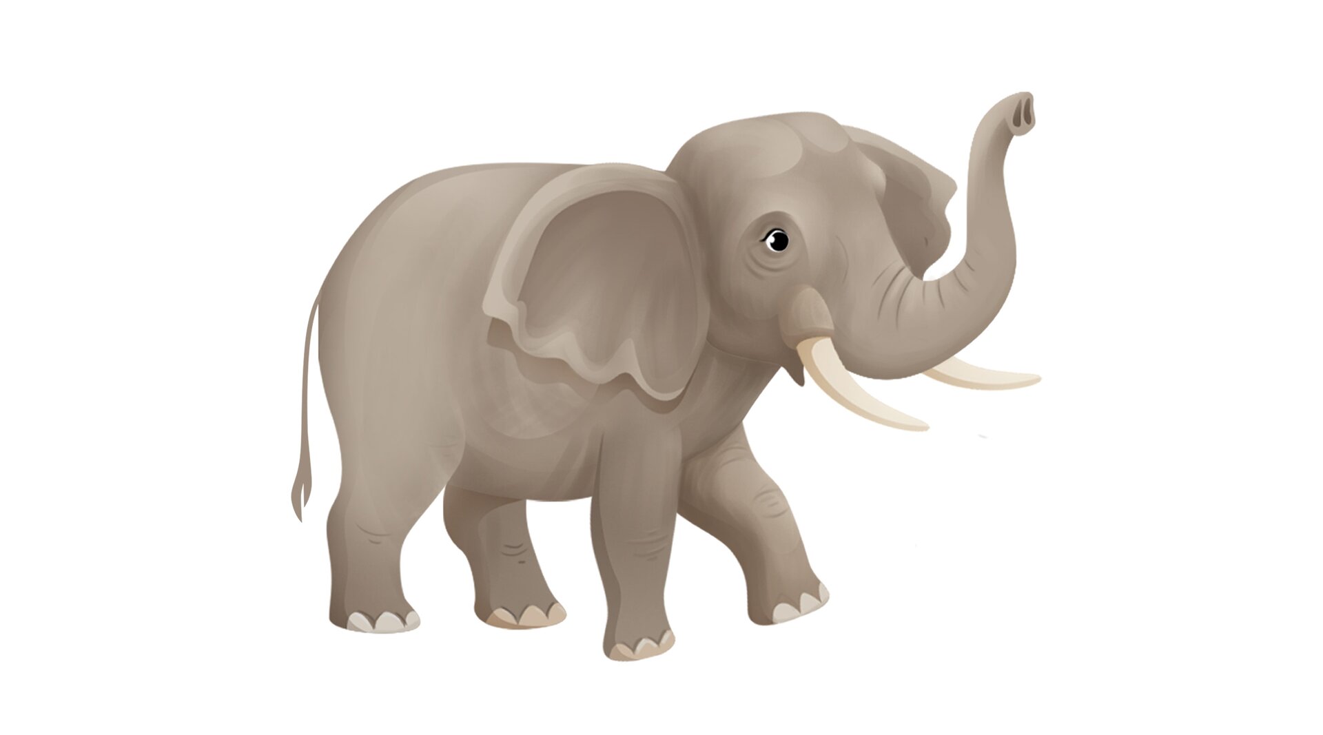 Ilustracja przedstawia słonia.