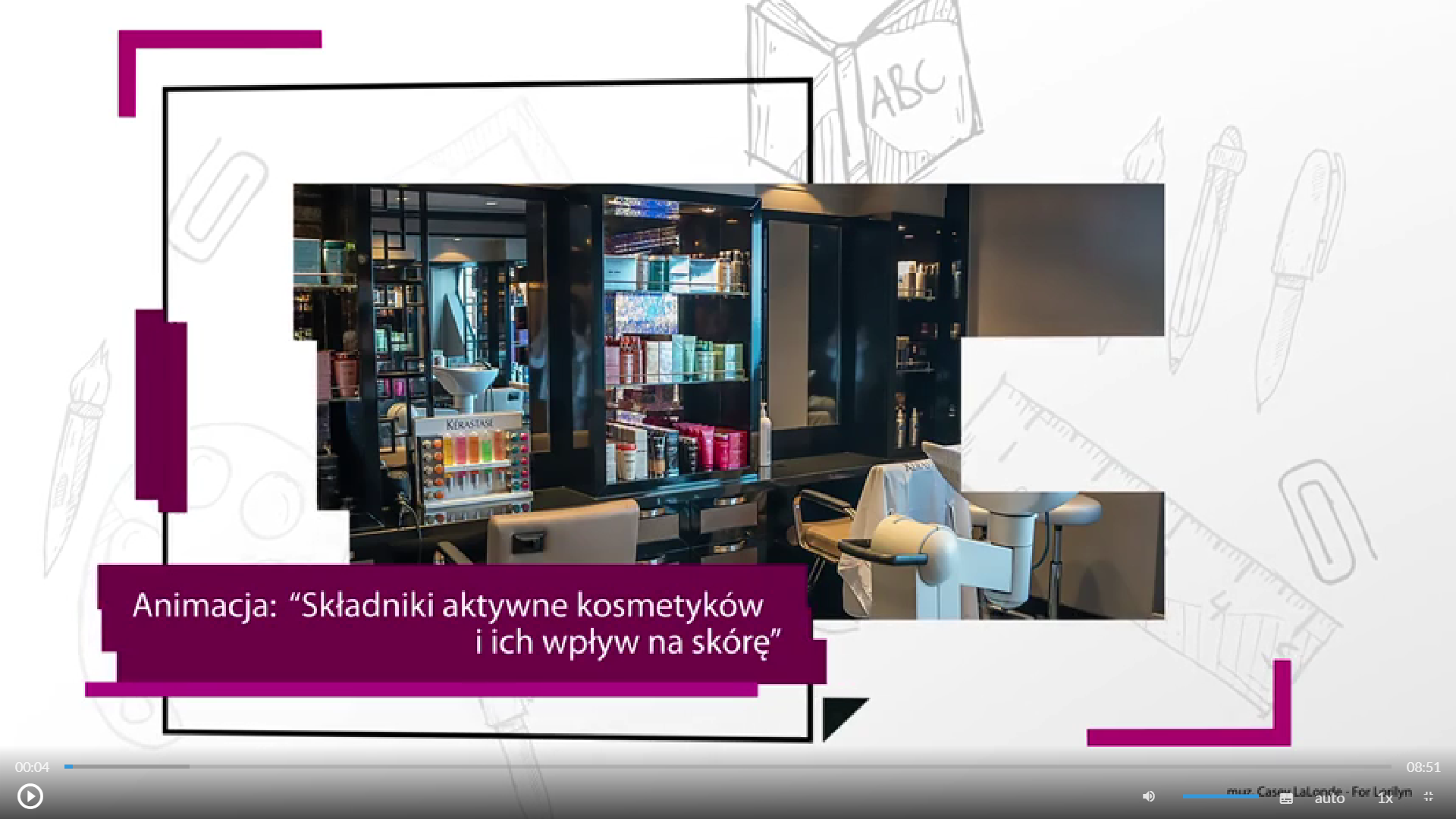 Widok okna programu do odtwarzania animacji 3D