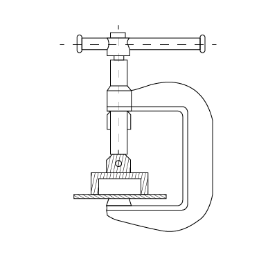 Rysunek przedstawia zwora montażowe śrubowe.