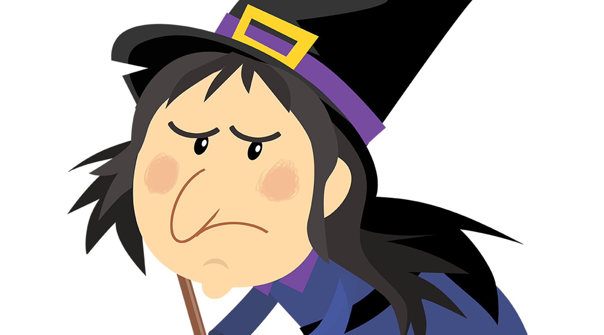 Na ilustracji znajduje się zła wiedźma.