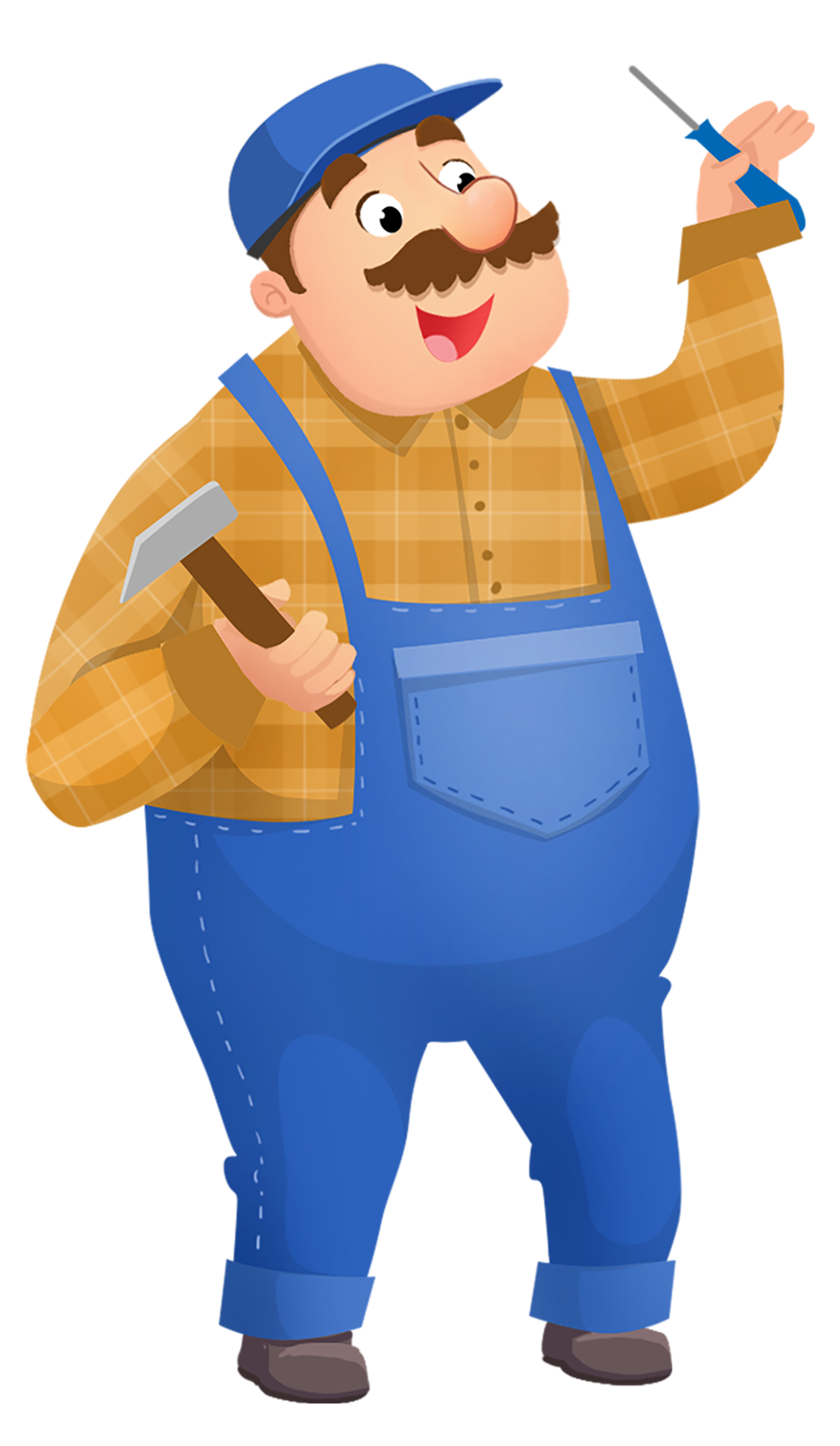 Ilustracja przedstawia konserwatora ze śrubokrętem. 