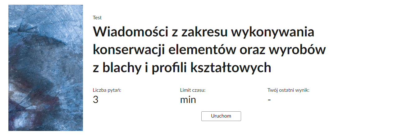 widok rozwiniętej zakładki z zadaniem