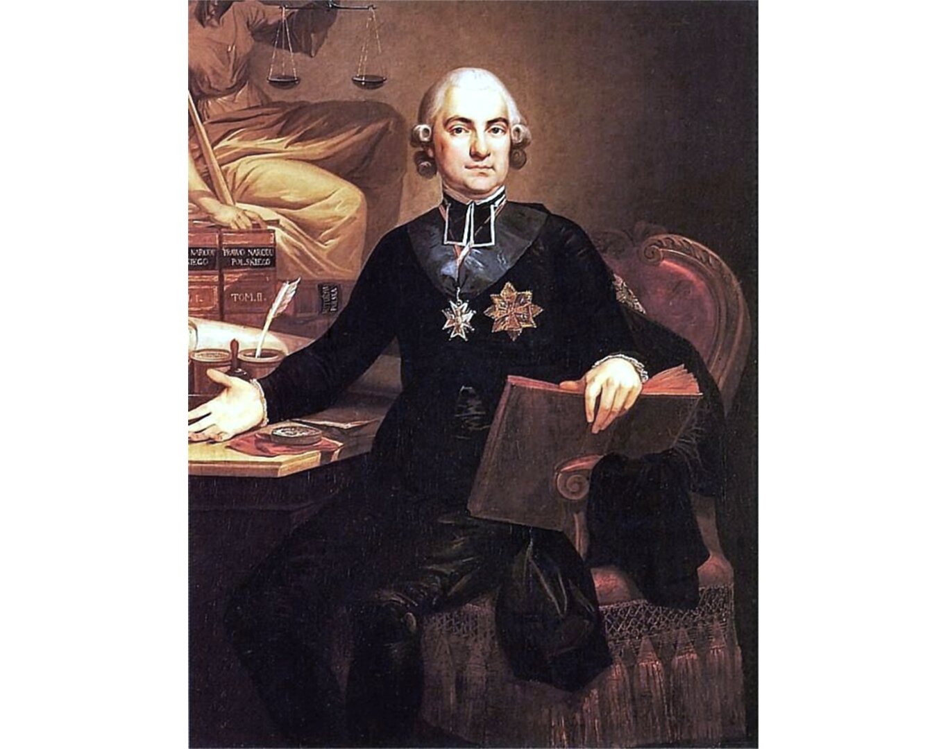 Obraz przedstawiający portret Hugo Kołłątaja.