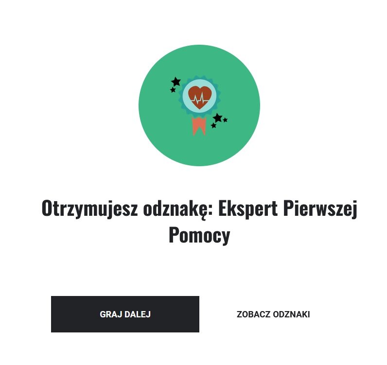 Przykładowa odznaka w grze