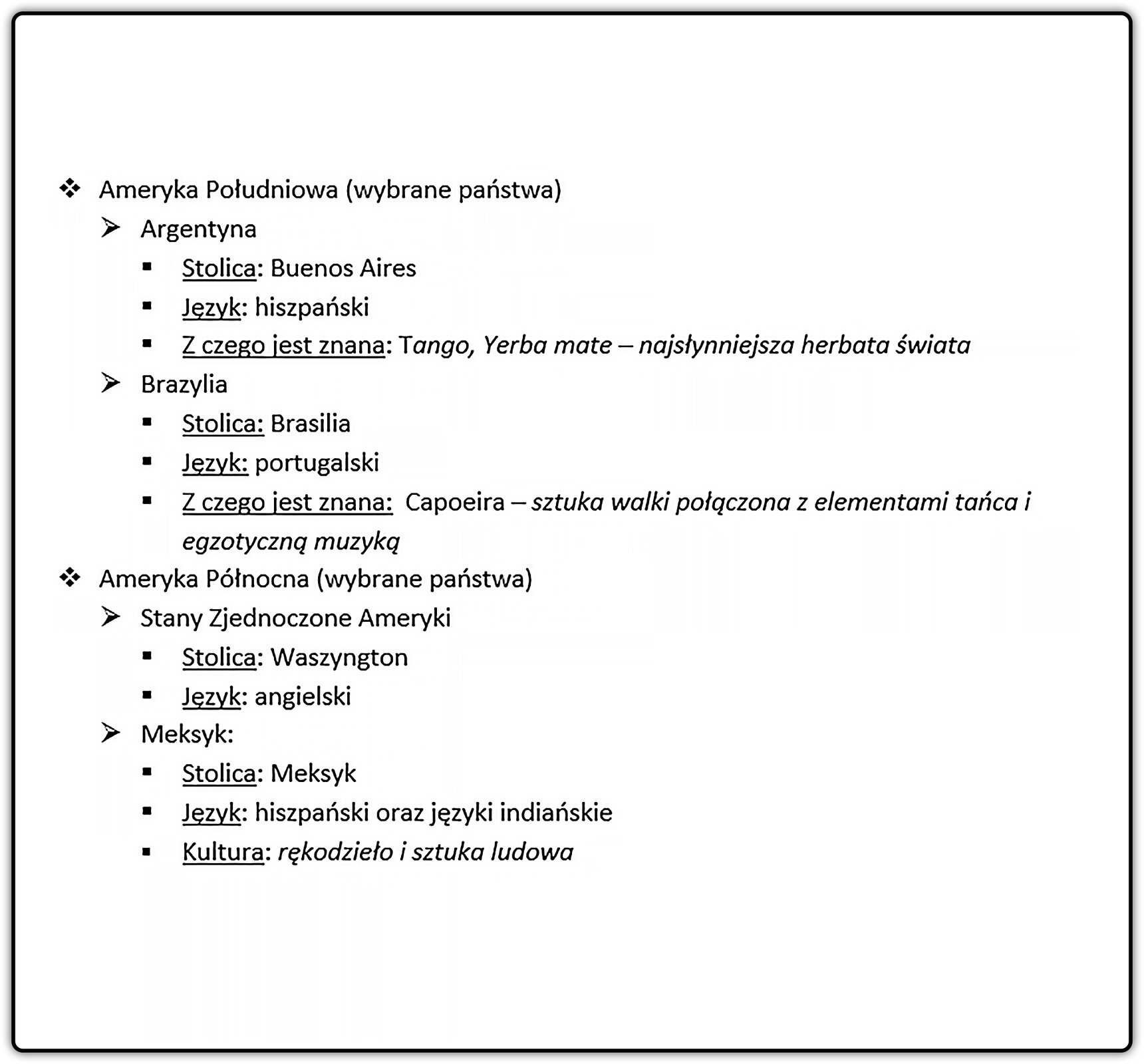 Zrzut ekranu prezentujący działanie list wielopoziomowych punktowanych i numerowanych. Analogicznie do przykładu z wykonaniem ciasta. 