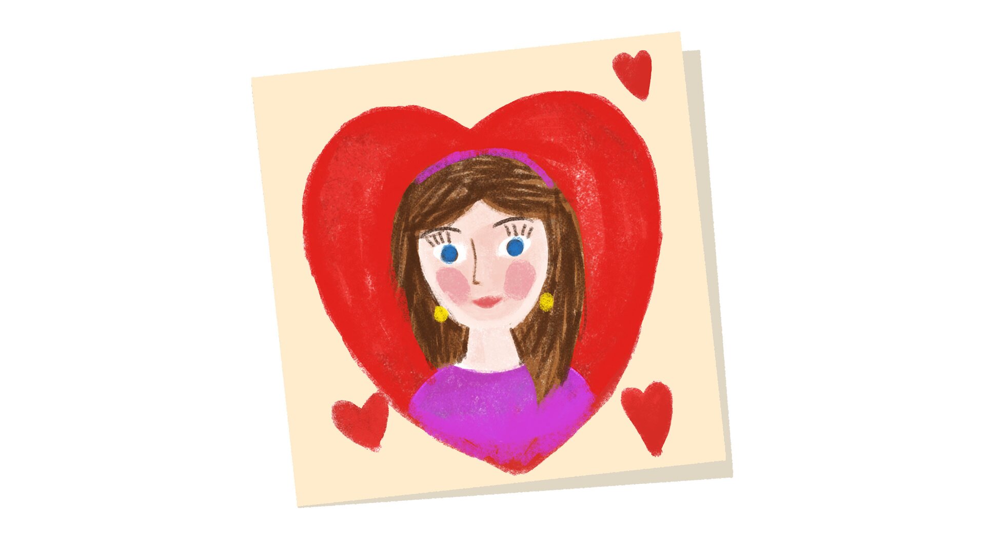 Na ilustracji znajduje się laurka.