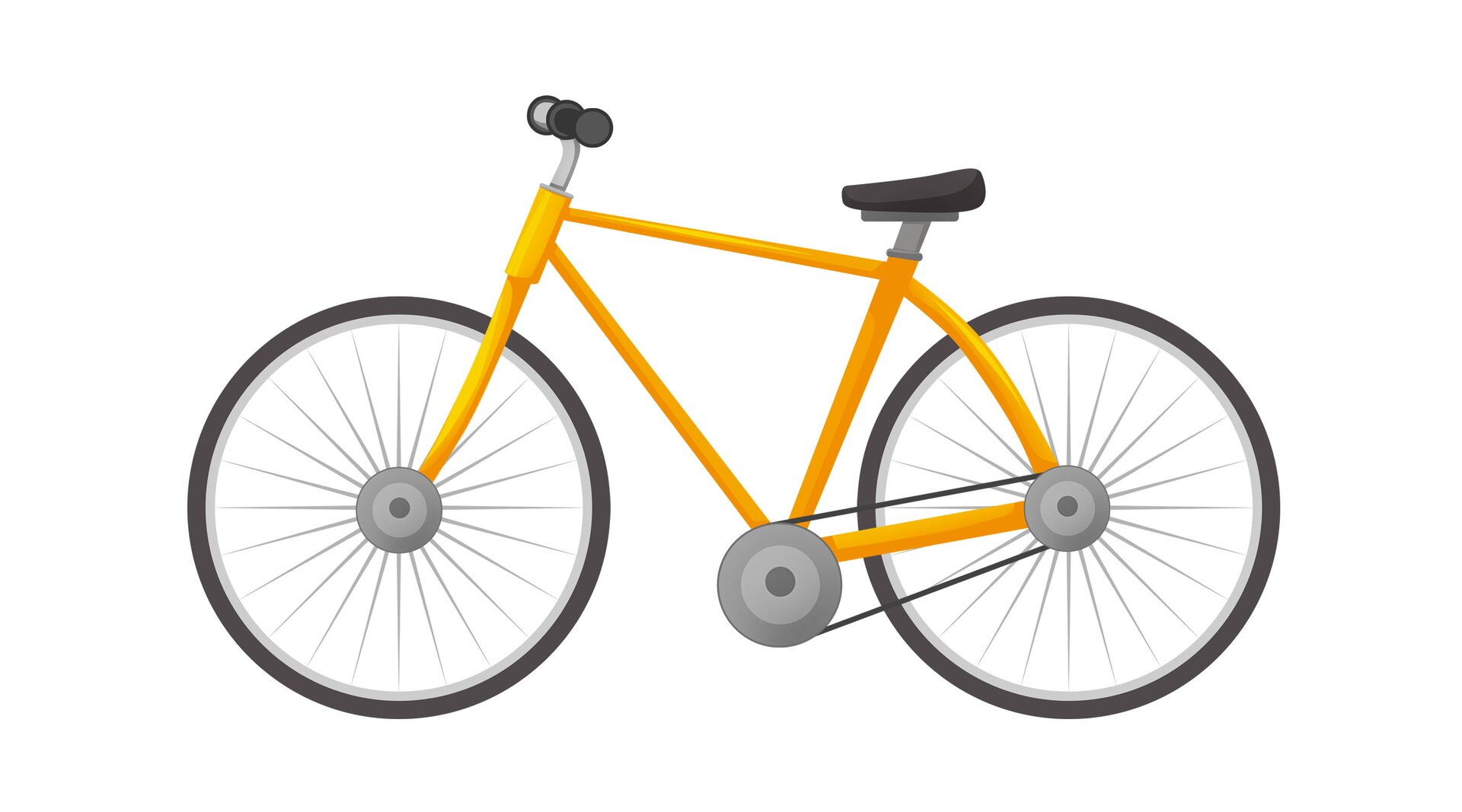 Ilustracja przedstawia rower. 