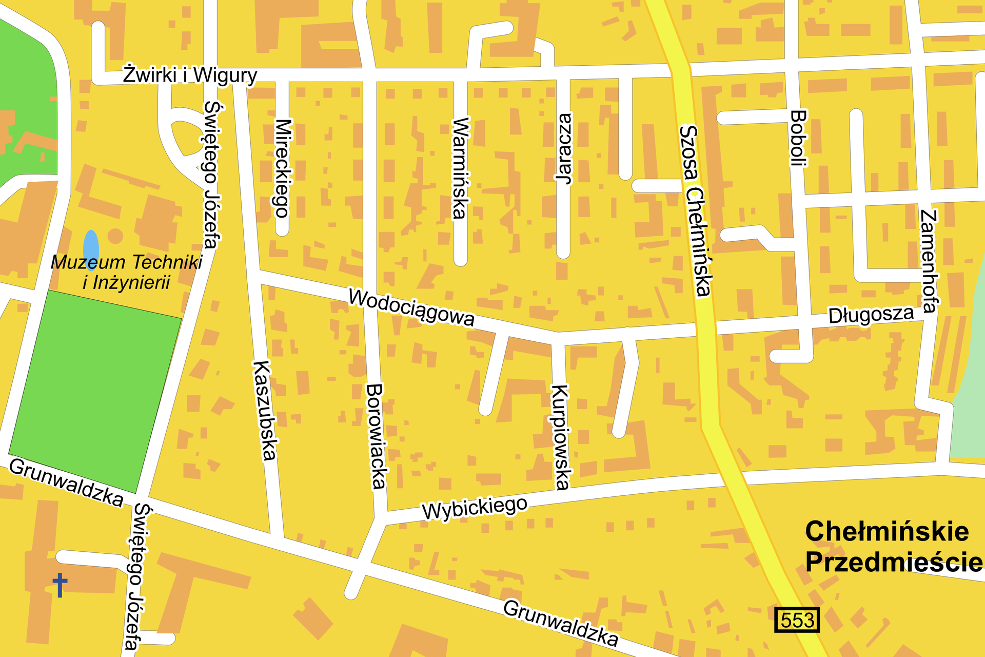 Fragment planu Torunia.