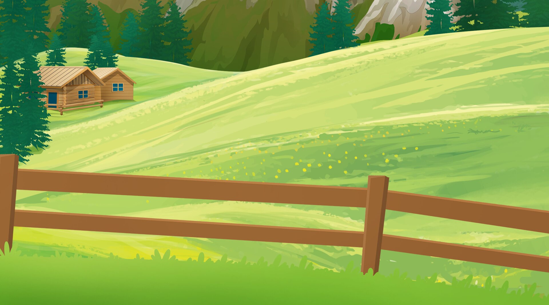 Na ilustracji znajduje się łąka.