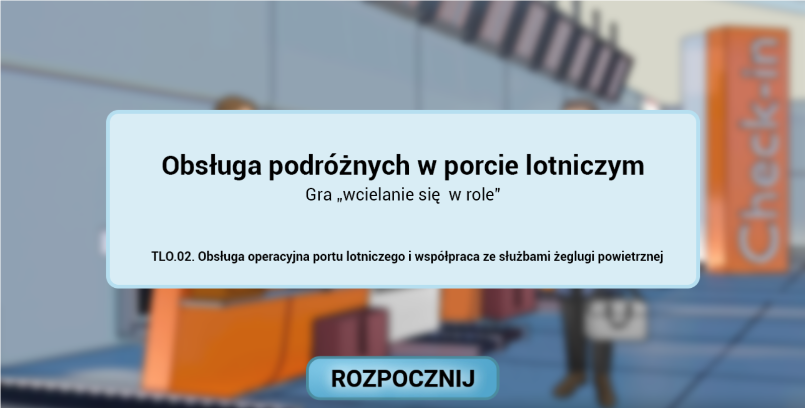Przykładowy ekran początkowy gry