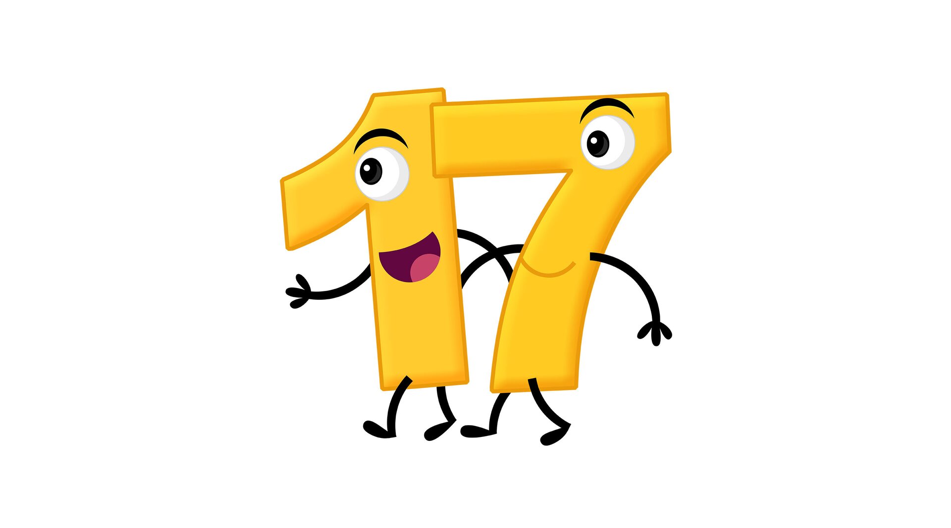 Na ilustracji znajduje się liczba siedemnaście.