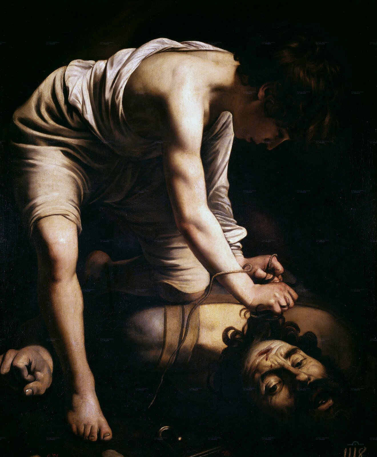 Dawid i Goliat Źródło: Caravaggio, Dawid i Goliat, 1600, olej na płótnie, Museo Nacional del Prado, domena publiczna.