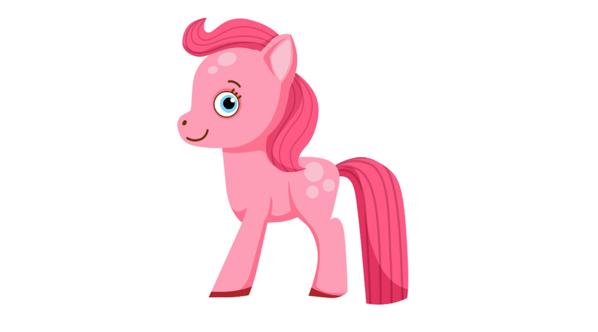 Ilustracja przedstawia kucyka Pony.