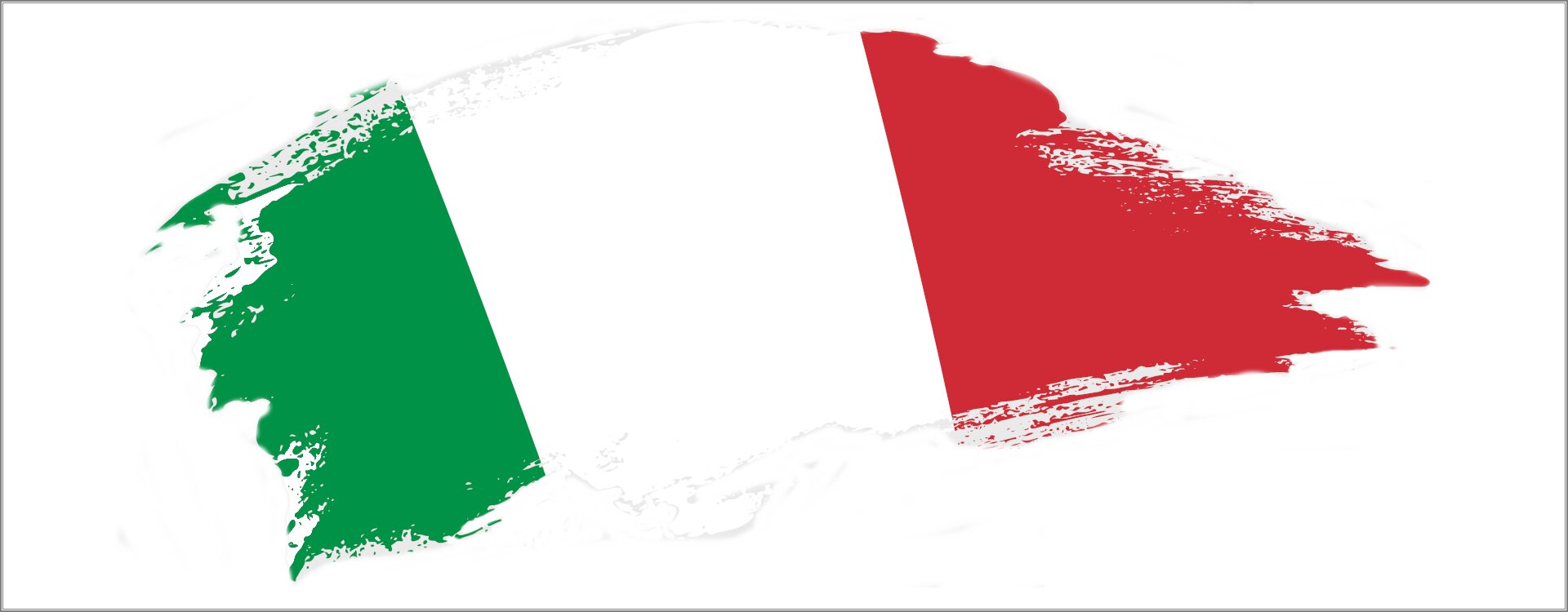 Ilustracja przedstawia flagę Włoch, która składa się z trzech pionowych pasów: zielonego, białego i czerwonego.