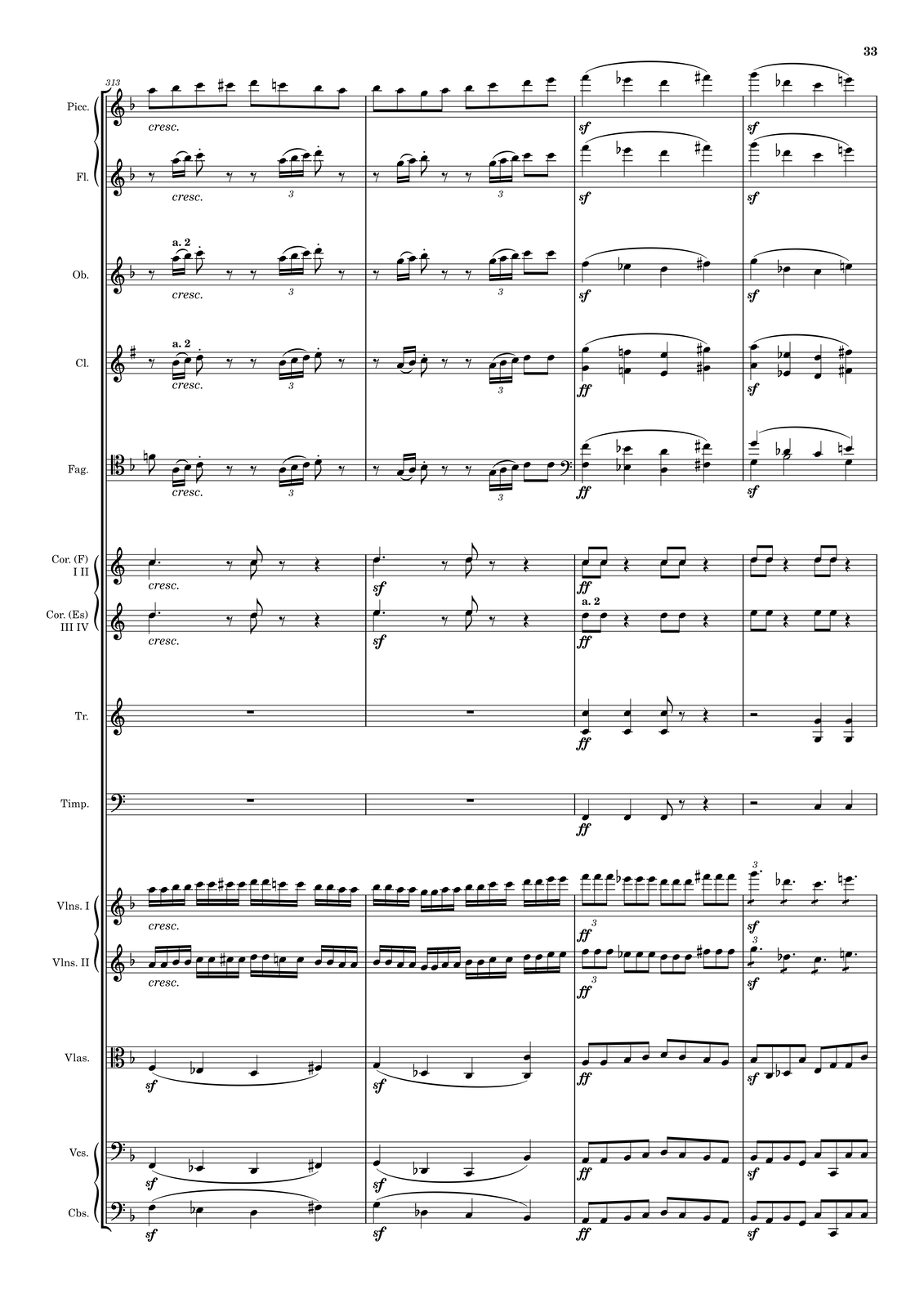 Ilustracja przedstawia stronę partytury utworu.