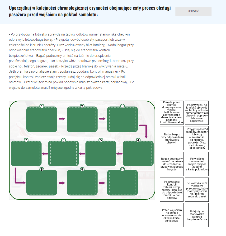 Przykładowe zadanie w grze