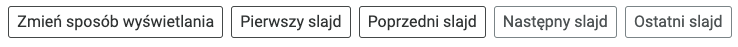 Grafika przedstawia panel wyboru wyświetlania prezentacji.
