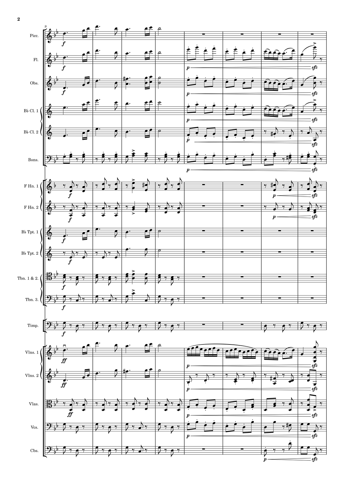 Ilustracja przedstawia stronę partytury utworu.