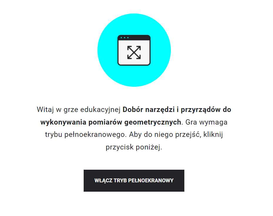 Ilustracja przedstawia ekran do uruchamiania gry