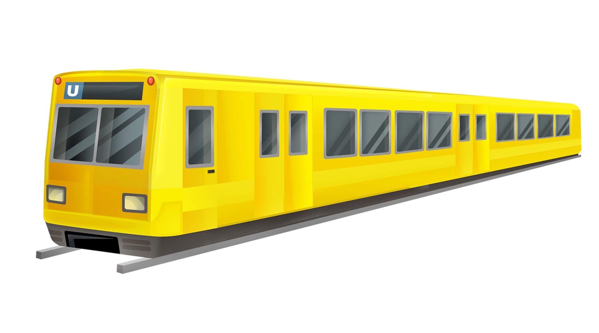 Ilustracja przedstawia wagony metra.