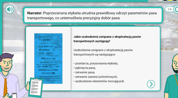Przykładowy ekran zawierający ważne treści