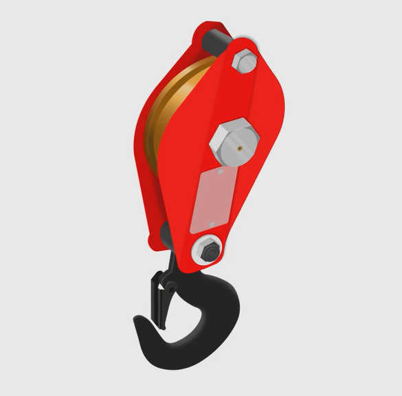 Grafika przedstawia zblocze. Zblocze jest konstrukcją, do której od dołu przytwierdzony jest hak, pomocny przy pracy na budowie. 