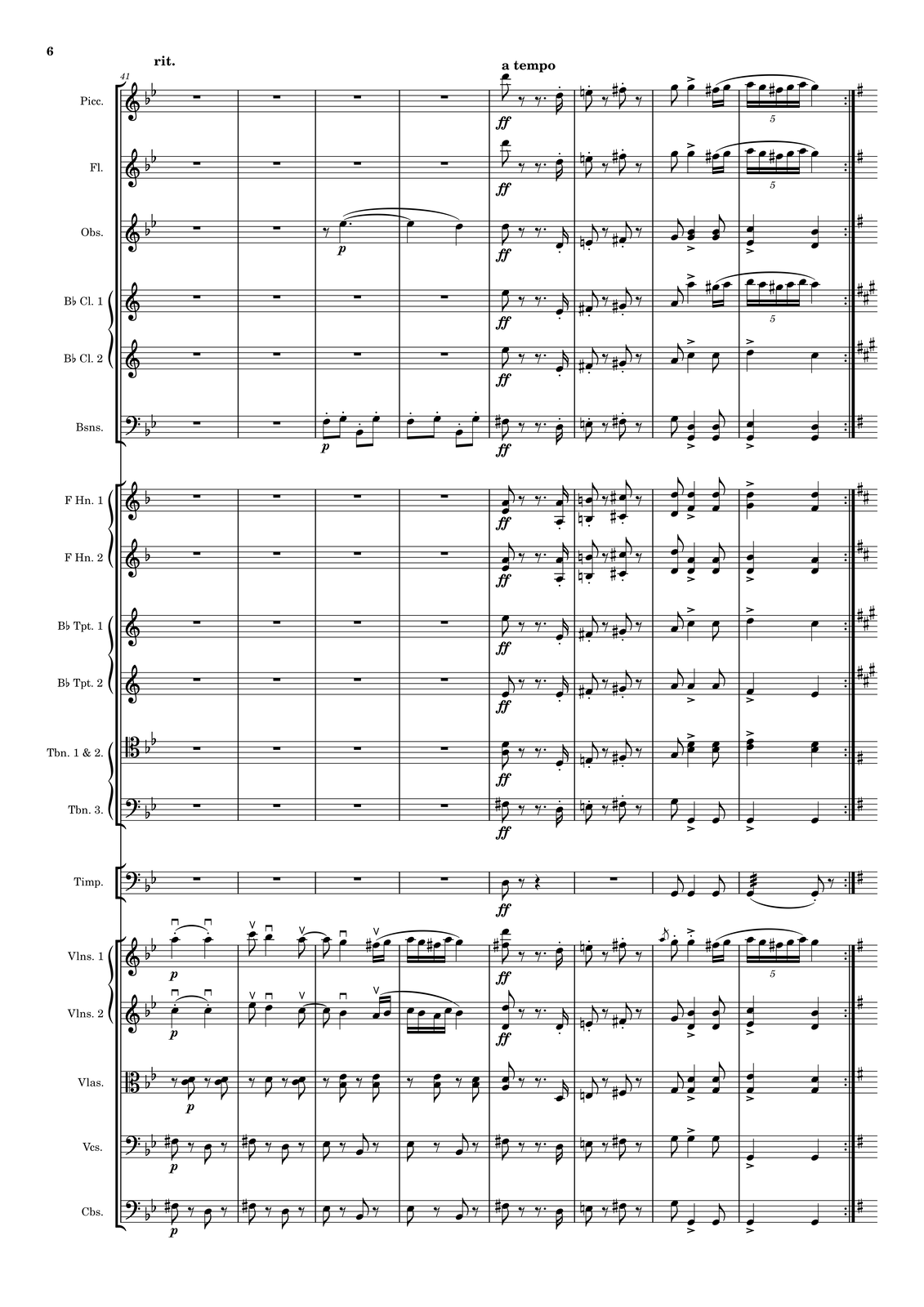 Ilustracja przedstawia stronę partytury utworu.