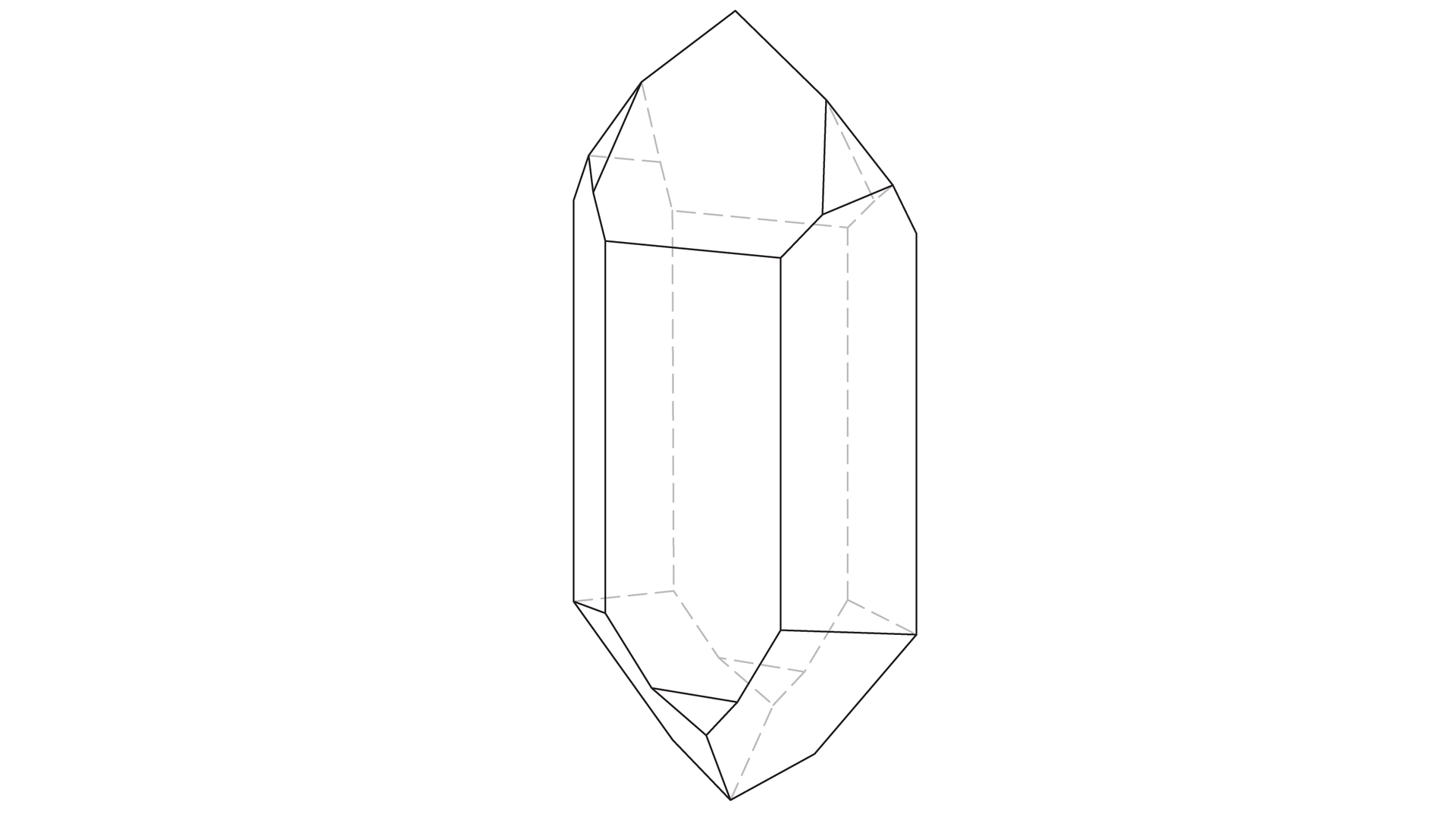 Na ilustracji jest bryła geometryczna - to sześcioboczny słupek, na dole i na górze jest ostro zakończony.