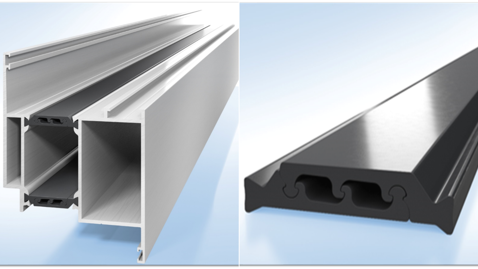 Zdjęcie przedstawia dwie przedkładki termiczne. Składają się z dwóch części pasujących do siebie.