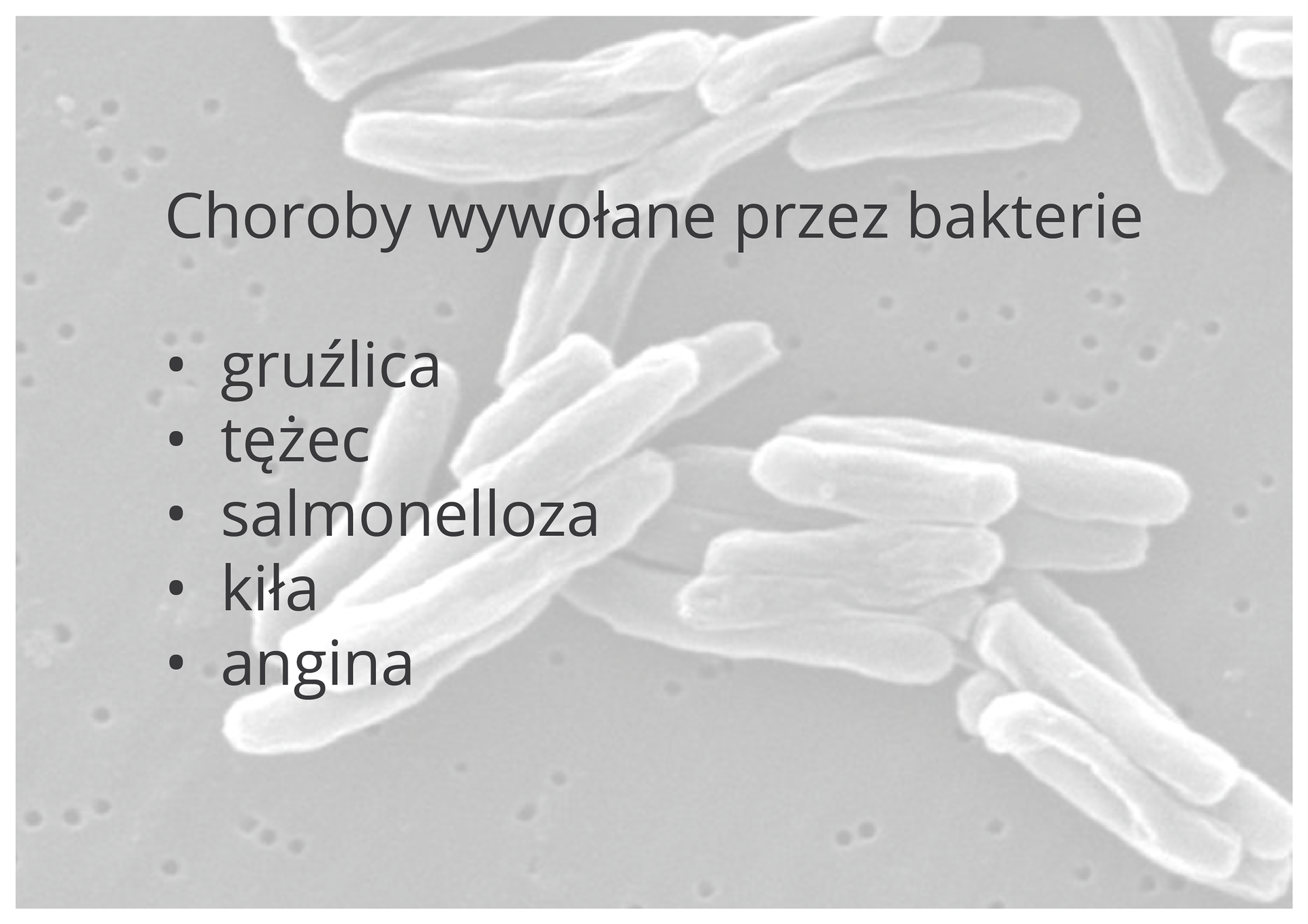 Choroby wywołane przez bakterie