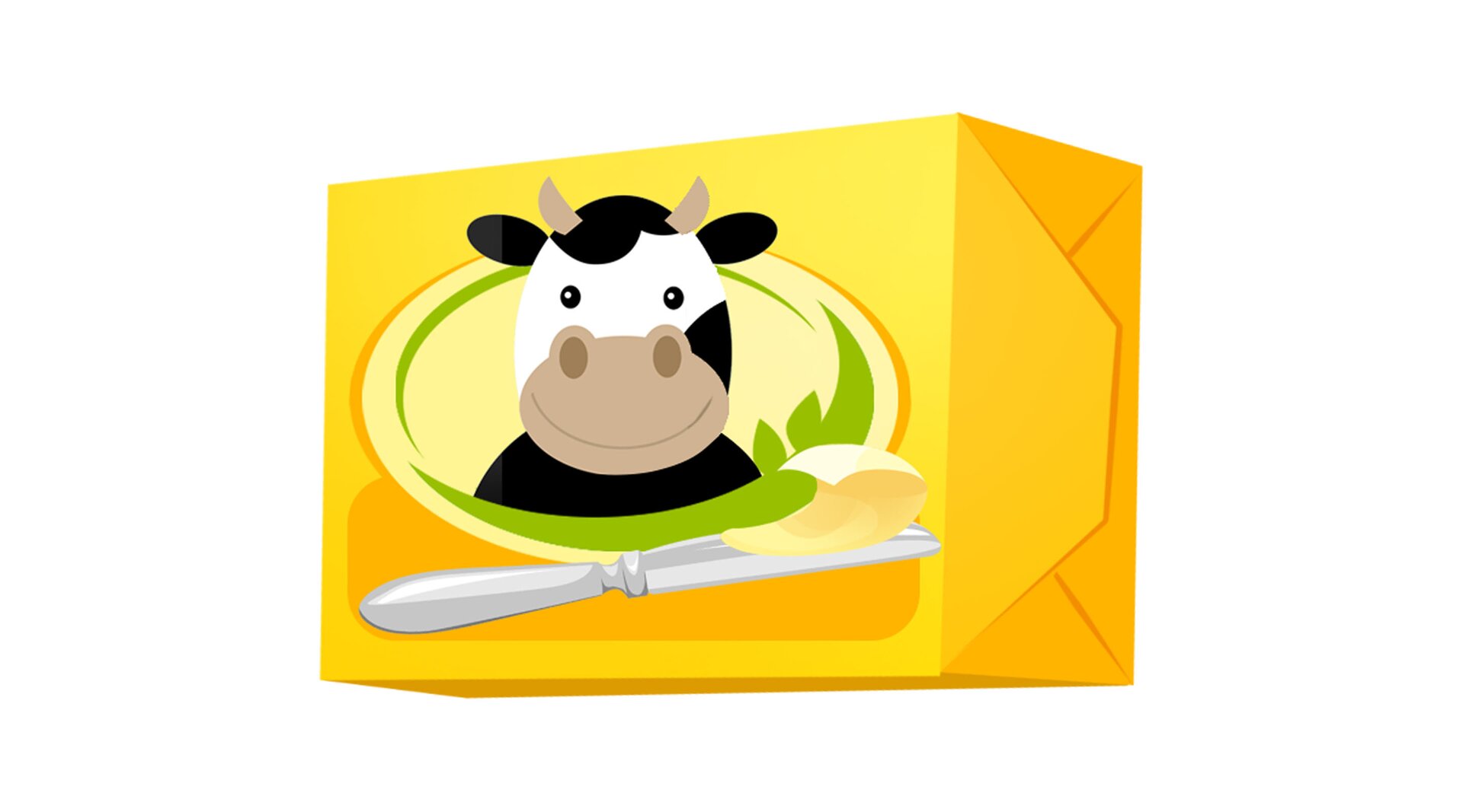 Ilustracja przedstawia kostkę masła