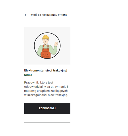 Ekran z wyborem misji w grze